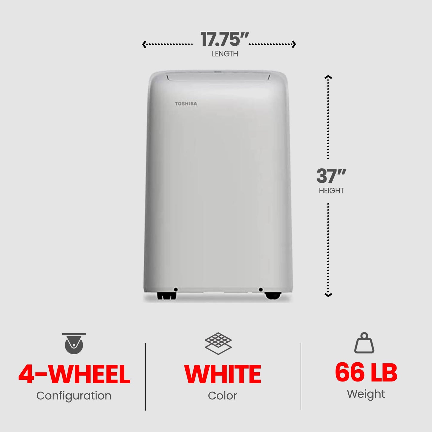 Air conditioner Portable Toshiba 12000 btu 90 days warranty Exchange only