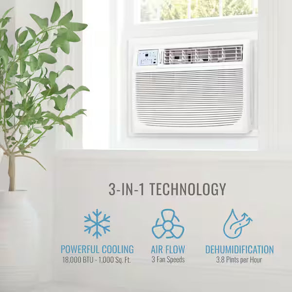 Air conditioner 18000 BTU keystone hot and cold