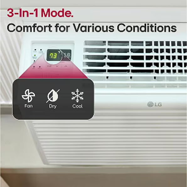 LG windo ac 6000 BTU LW6017R cold window unit