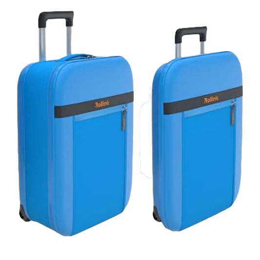 Rollink - Flex AURA 21" Hardside Collapsible Carry-On Plus - Dive Blue