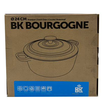 BK Bourgogne Enameled Cast Iron 4.4QT Nonstick Dutch Oven - Aqua Blue - Retail