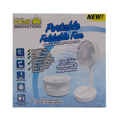 Home Innovations Portable Foldable Fan Cool Air Anytime & Anywhere