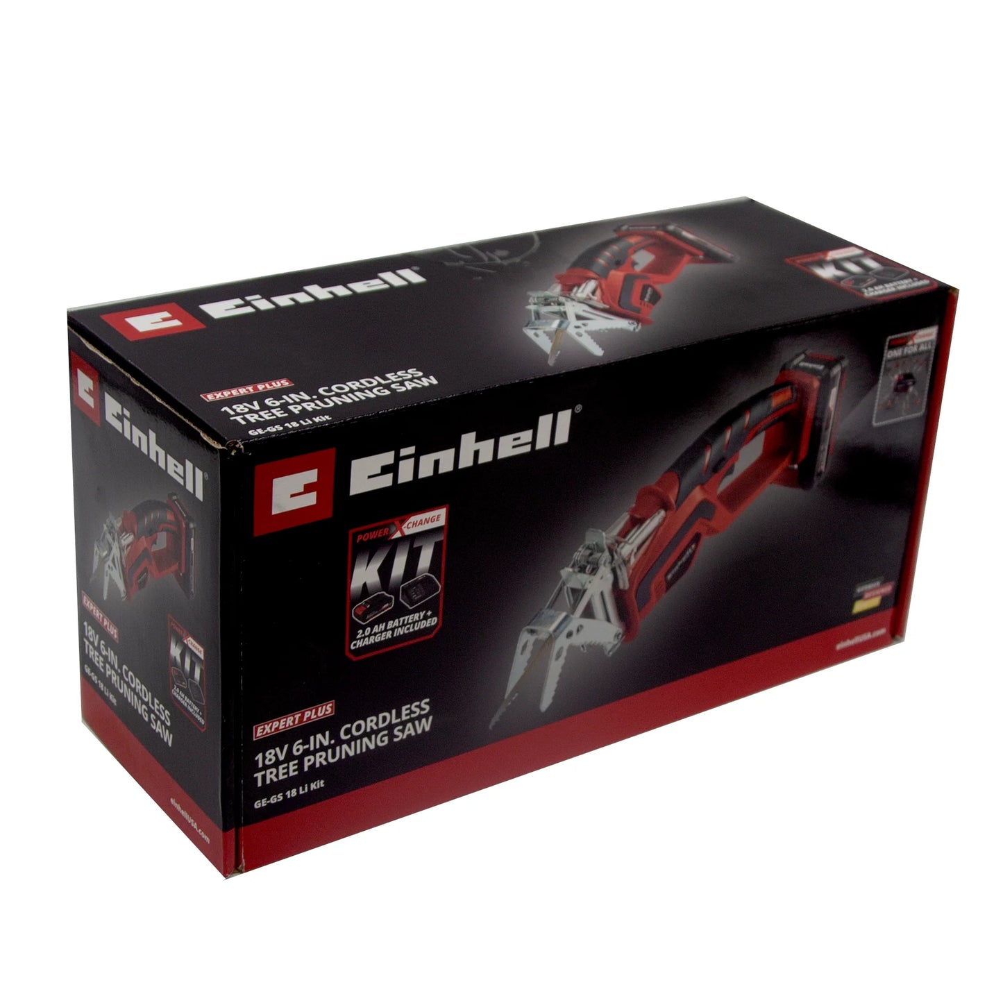 Einhell 18V Cordless Tree Pruning Saw Kit, 2.0 Ah, Power X Charger