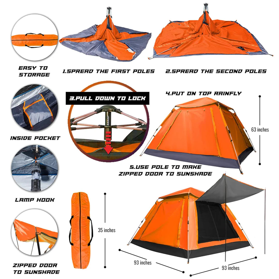 Cho Sports XL Orange Tent