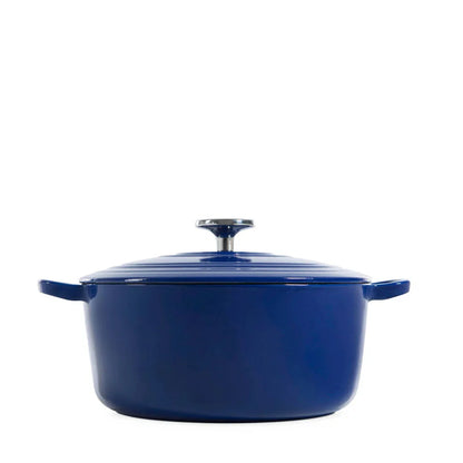 BK Bourgogne Enameled Cast Iron 7QT Nonstick Dutch Oven - Royal Blue -