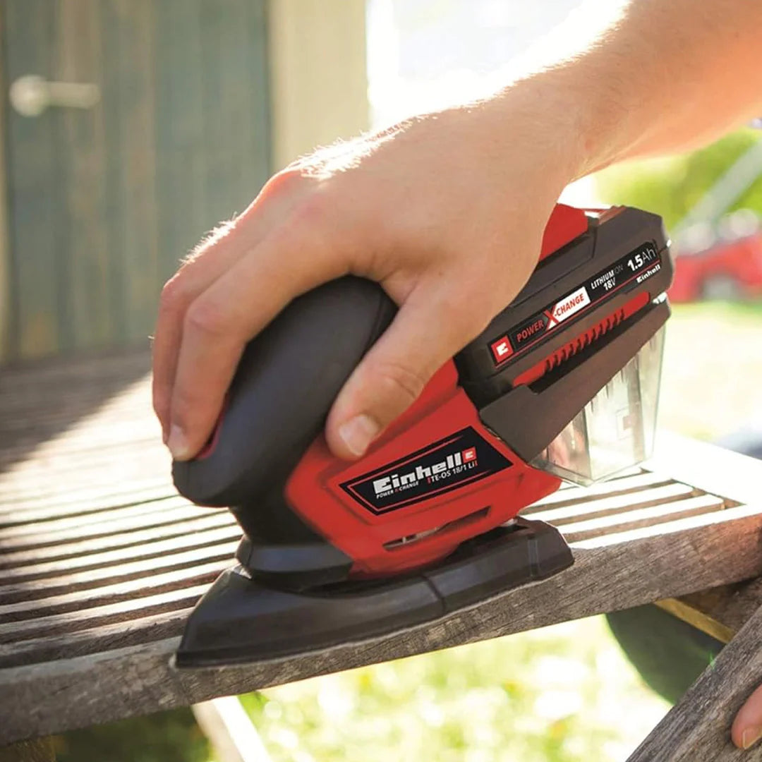 Einhell 18 V Cordless Multi Sander Kit Red - TE OS 18/1 Li Kit