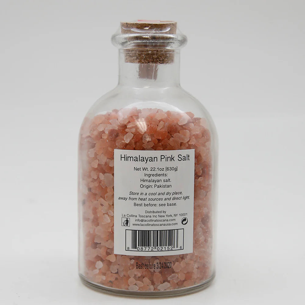 Ucina Himalayan Salt In Glass Jar With Cork Coarse Pink Salt 22.1 Oz