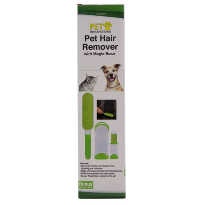 Home Innovations Pet Hair Lint Brush Set With Self Cleaning Base Material