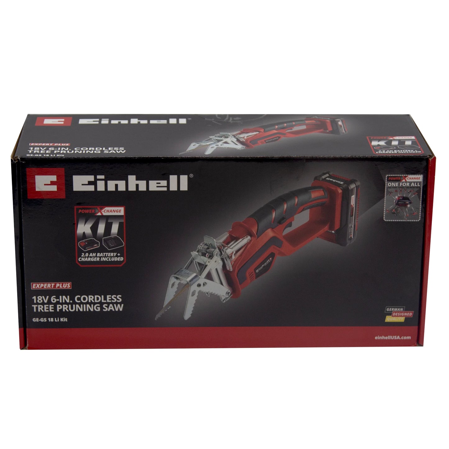 Einhell 18V Cordless Tree Pruning Saw Kit, 2.0 Ah, Power X Charger