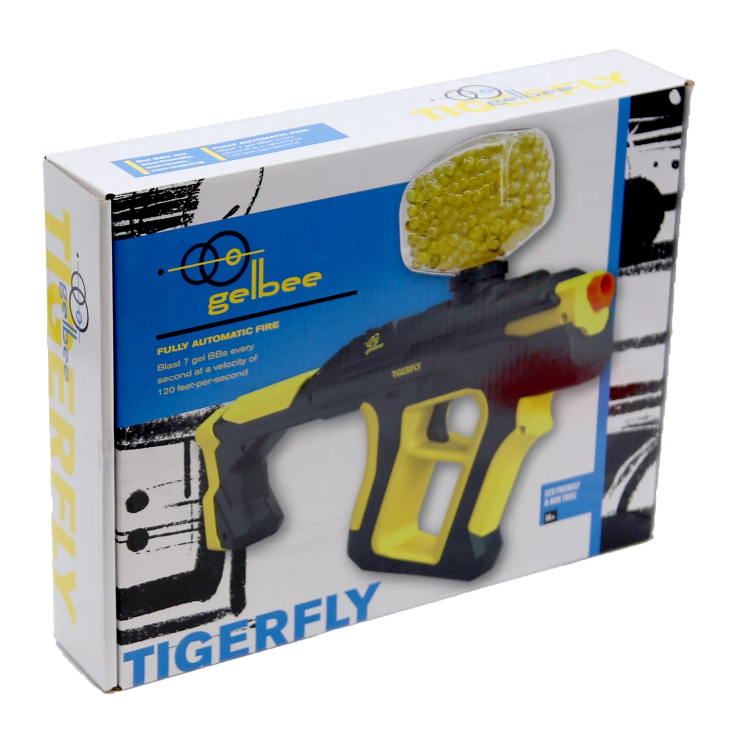 Gelbee Yellow Jacket - Pistol W/ Removable Stock - Rechargeable Battery - Includes 1000 Bb's