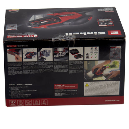 Einhell 18 V Cordless Multi Sander Kit Red - TE OS 18/1 Li Kit