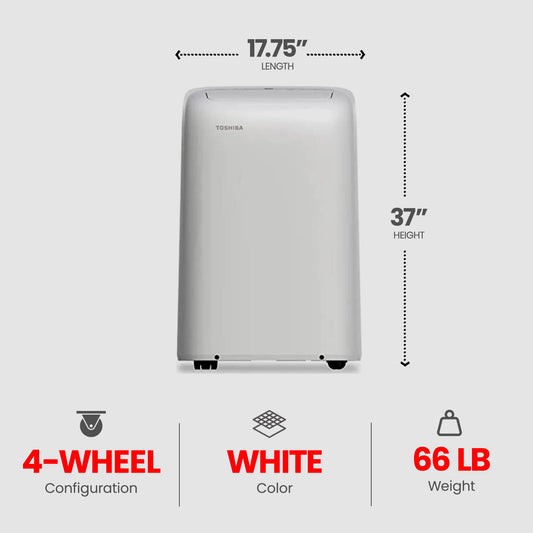 Air conditioner Portable Toshiba 12000 btu 90 days warranty Exchange only