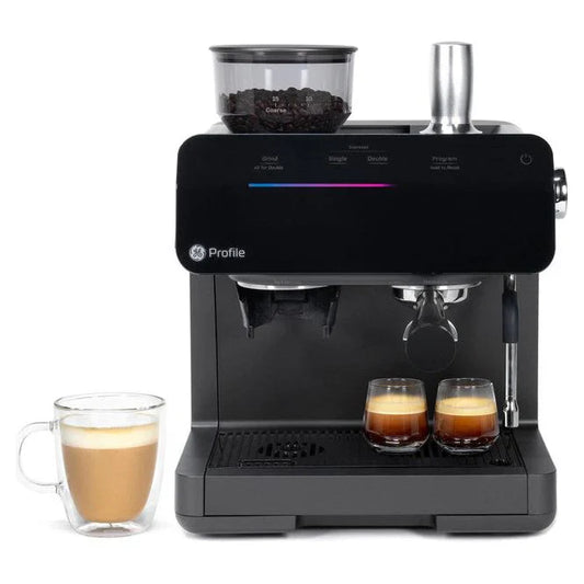 GE Profile™ Semi Automatic Espresso Machine + Frother - Black