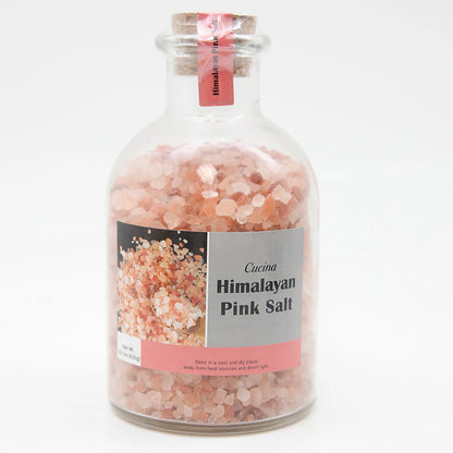 Ucina Himalayan Salt In Glass Jar With Cork Coarse Pink Salt 22.1 Oz